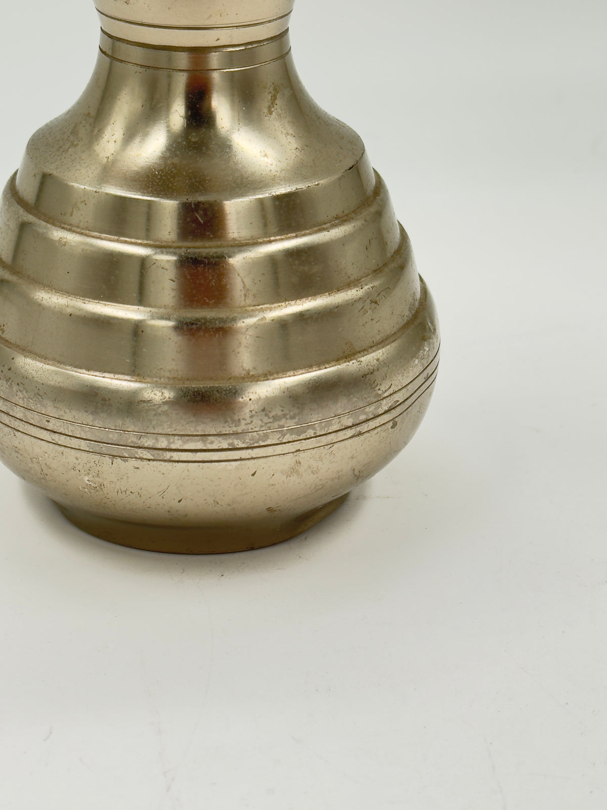 Vintage Silver-Plated Ribbed Beehive Pitcher, Art Deco Style