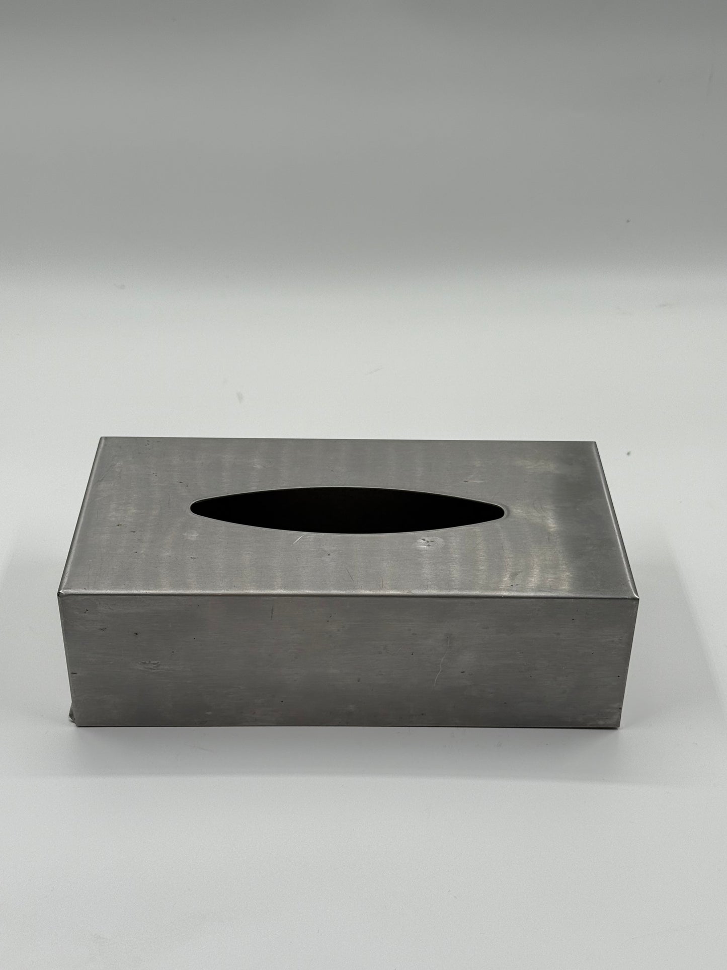 Brushed Steel Tissue Box Cover