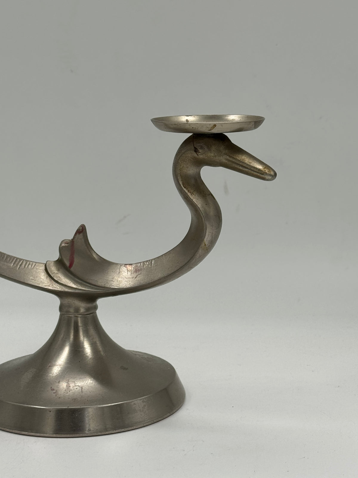 Vintage Sculptural Bird-Form Two-Light Candelabra