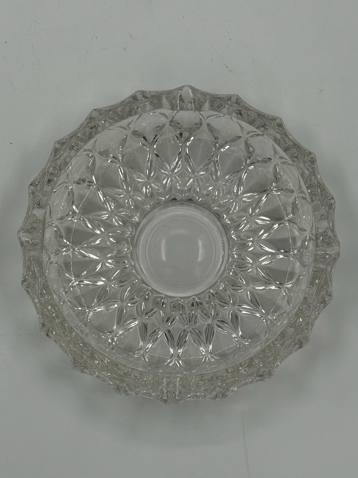 Vintage Pressed Glass Catchall Dish