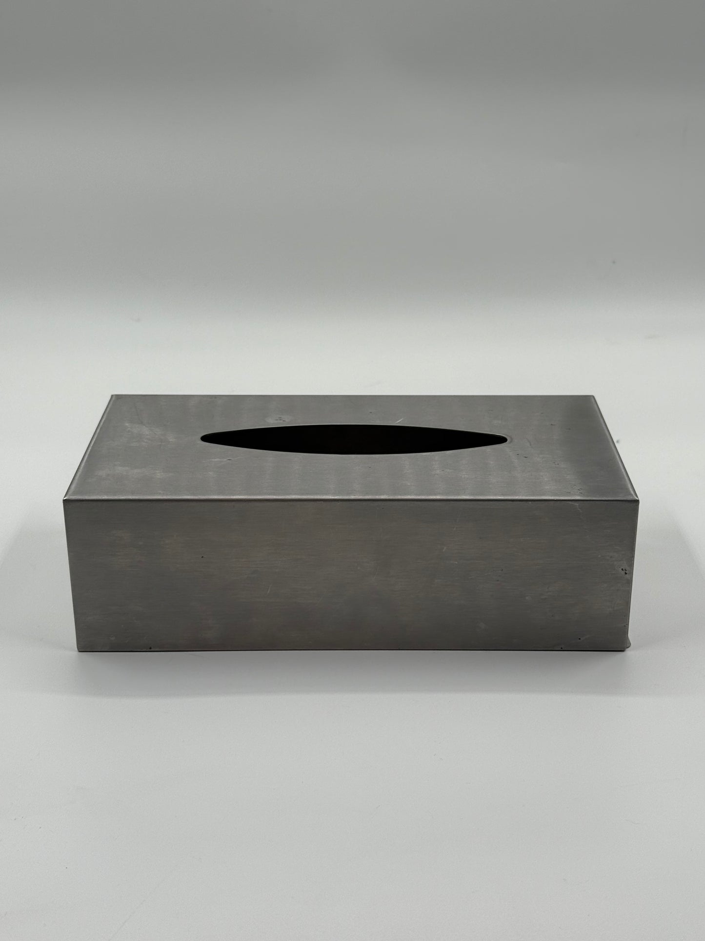 Brushed Steel Tissue Box Cover