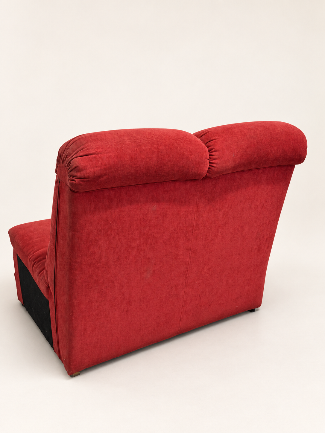 Red Two-Seater Sofa Module