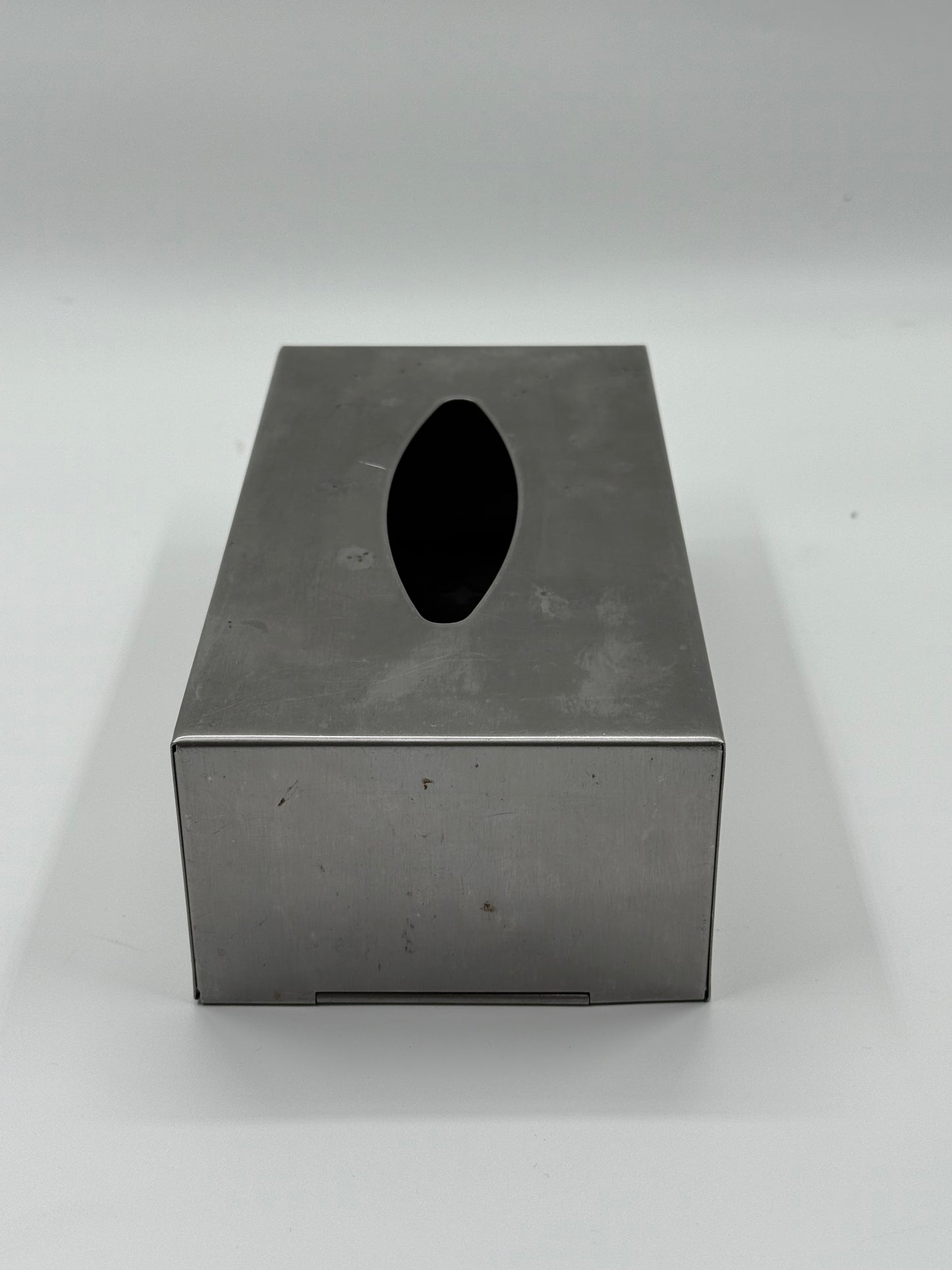 Brushed Steel Tissue Box Cover