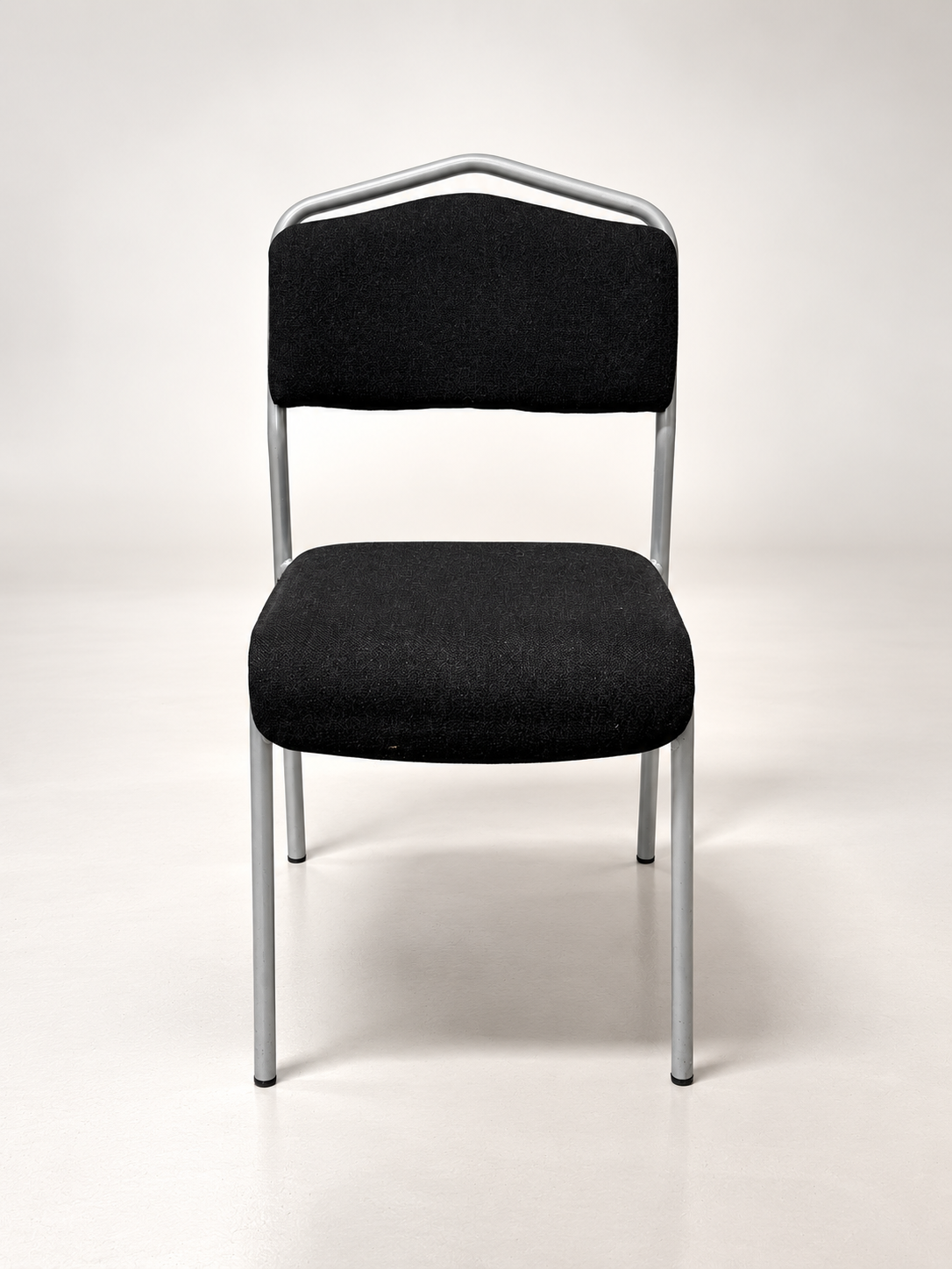 Grey Steel & Black Fabric Chair