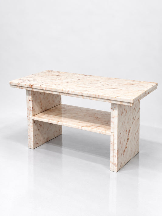 Pink Marble Coffee Table