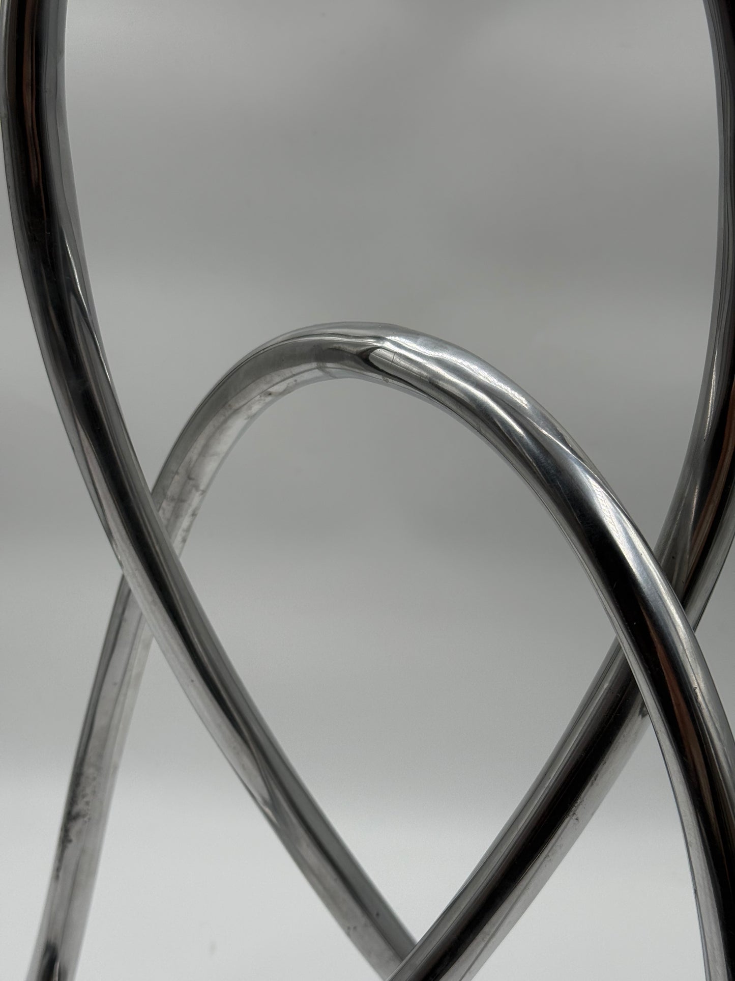 Polished Chrome Ribbon Sculpture