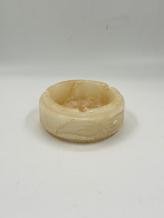 Carved Alabaster Ashtray