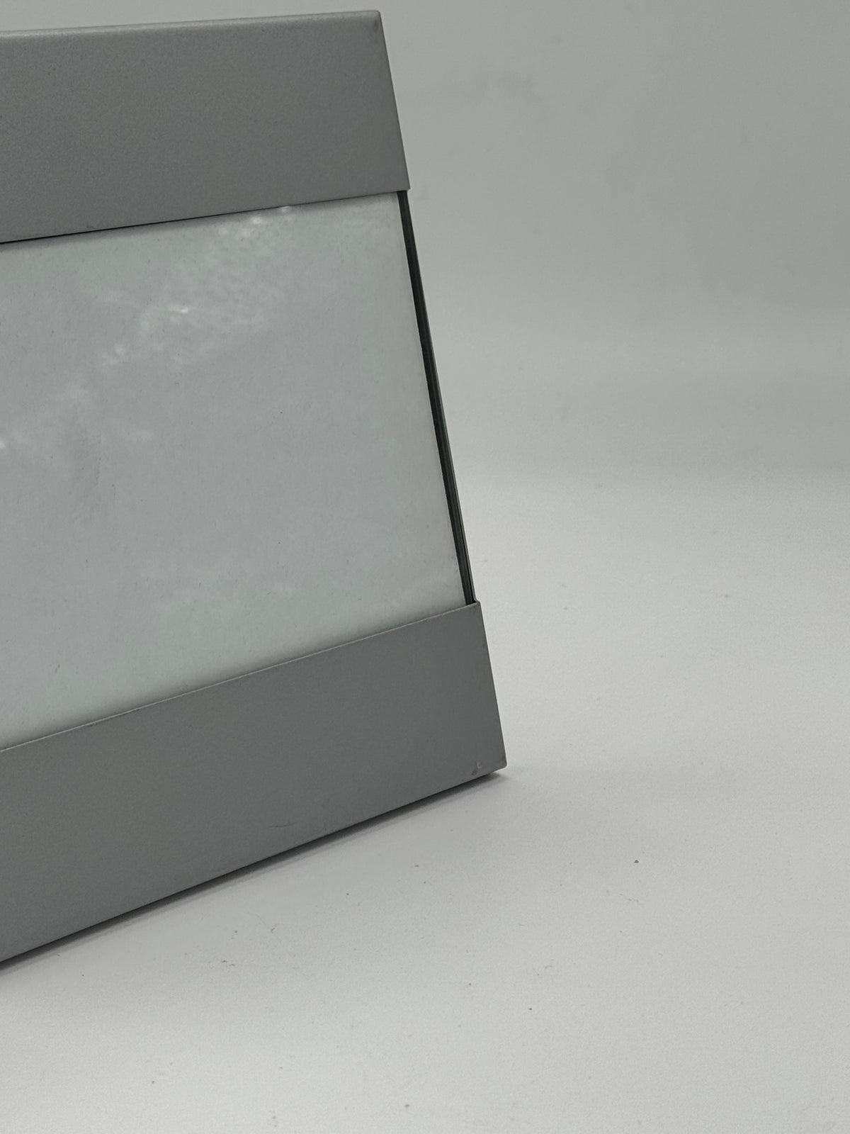 Vintage Minimalist Grey Metal Picture Frame