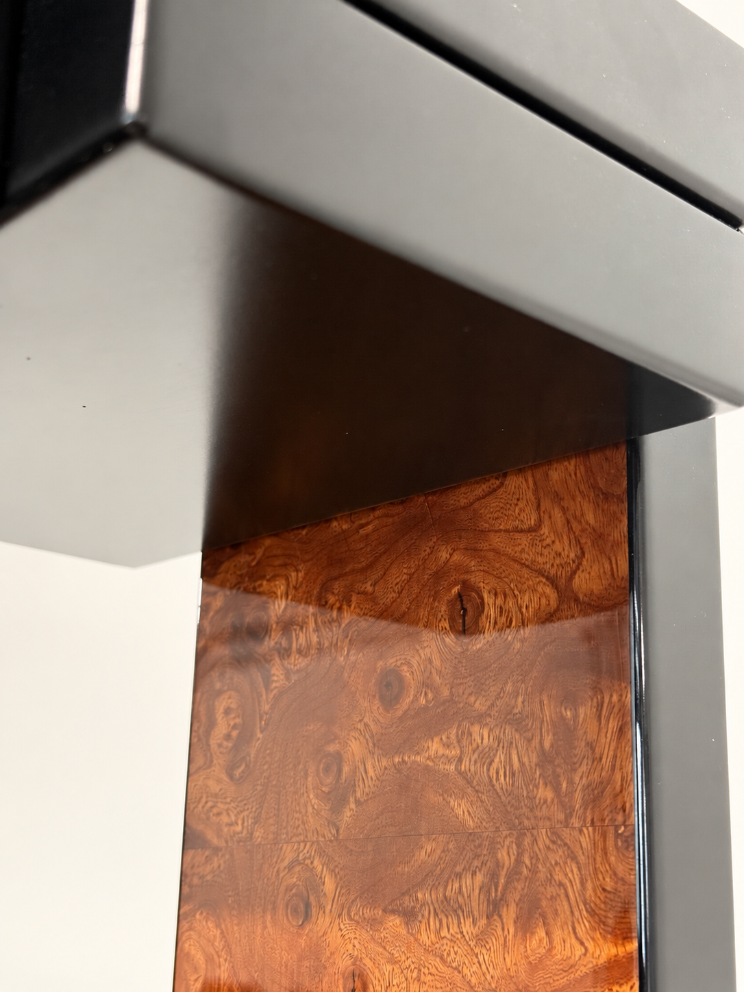 Paul Michel Burl Wood Floor Lamp, 1980s