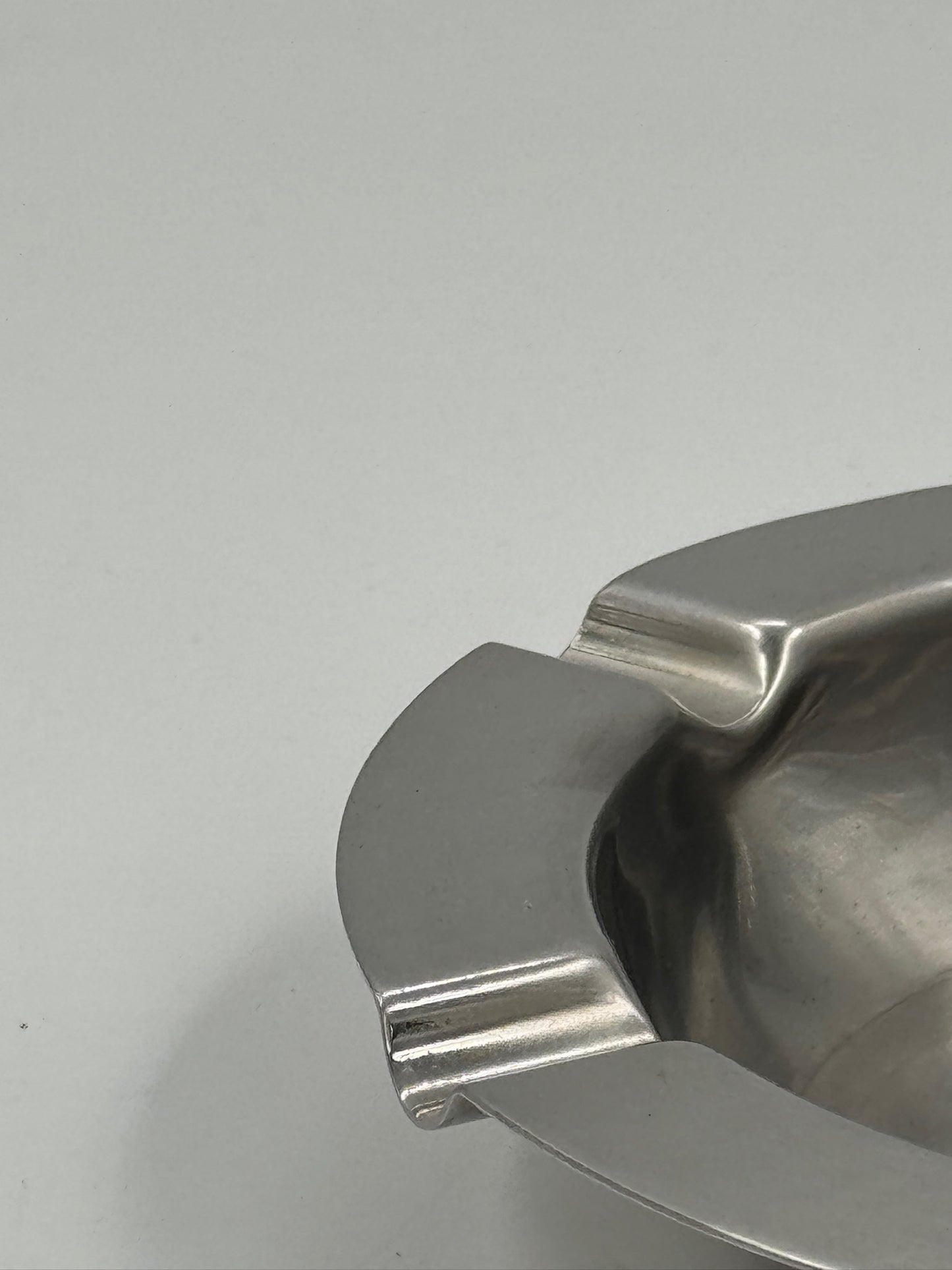 Vintage Round Stainless Steel Ashtray