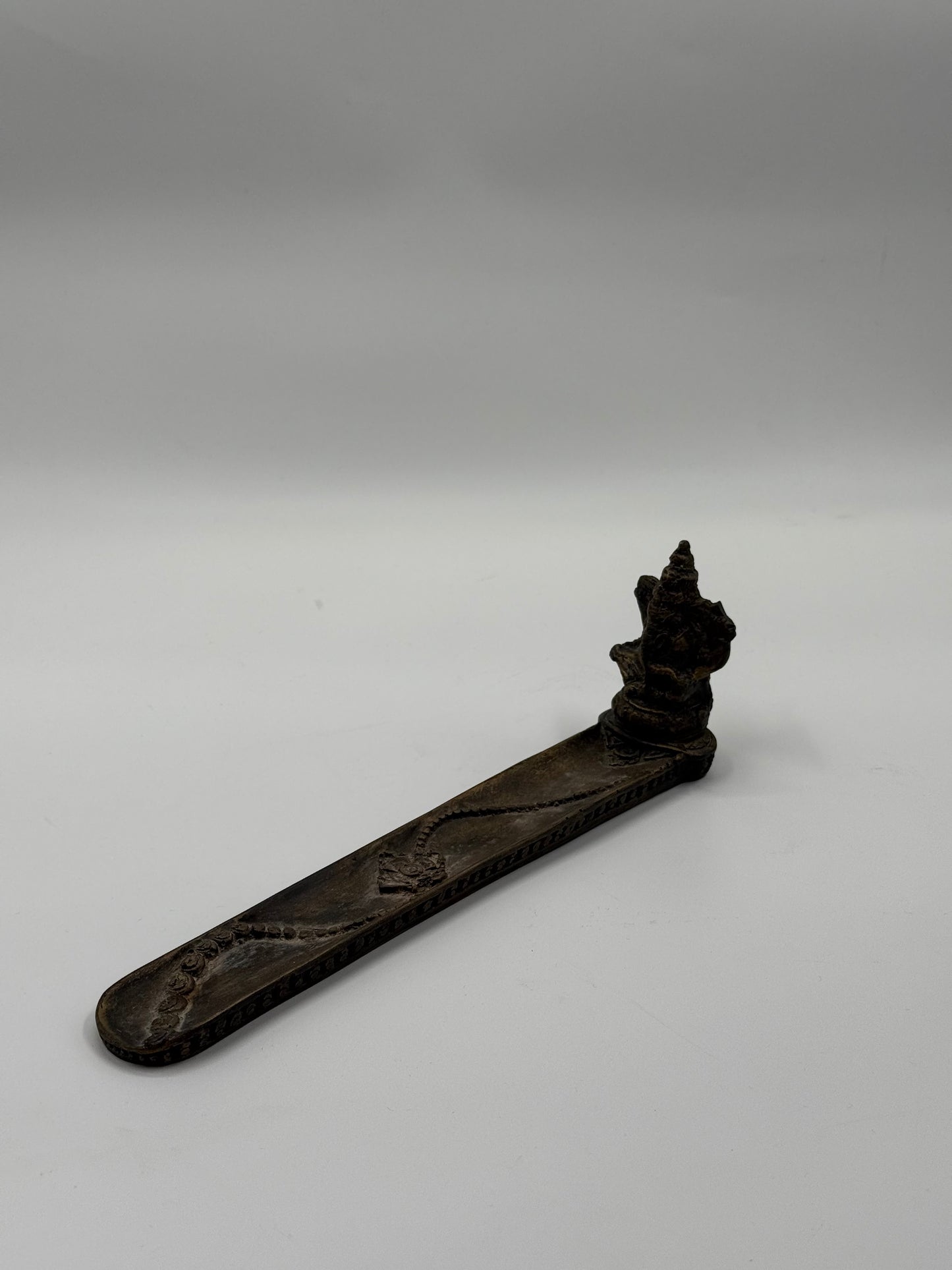 Ganesh Incense Holder Patinated Detail