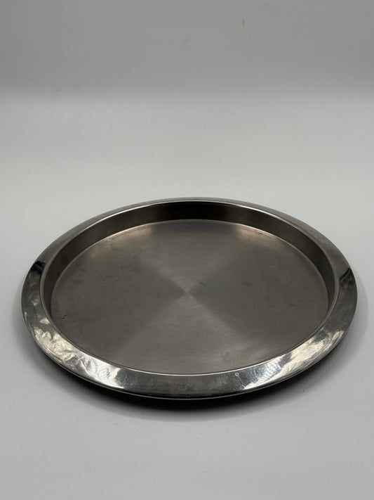 Vintage stainless steel serving tray
