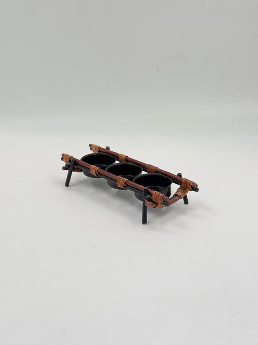 Rattan Tealight Candle Holder