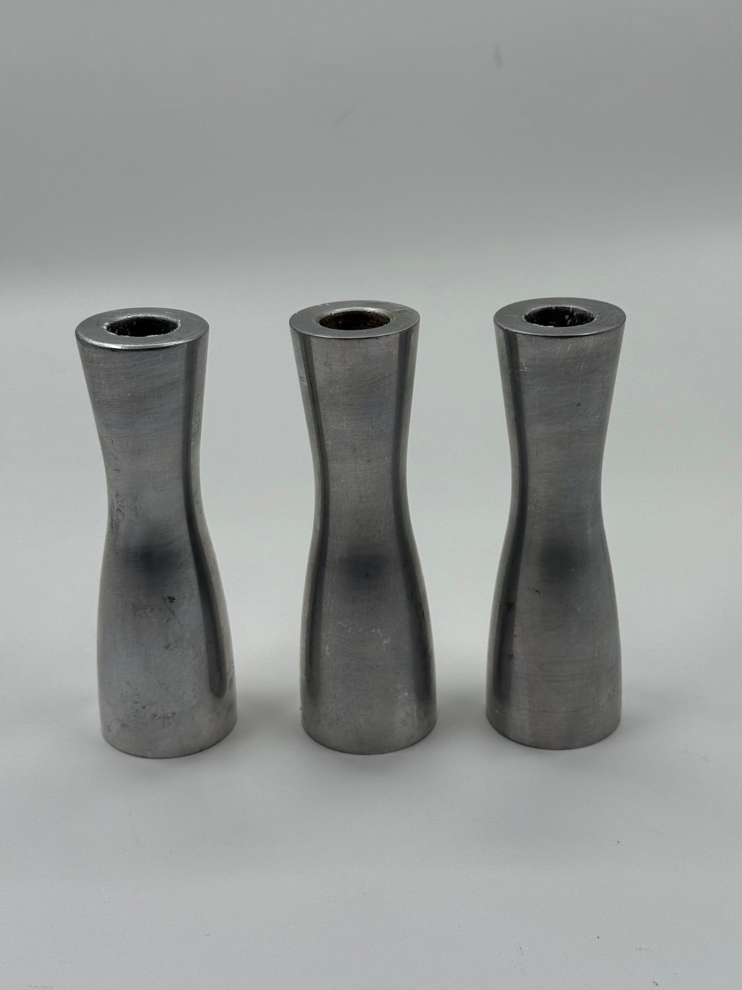 Candle Holders Set of Three Sculptural Silhouettes