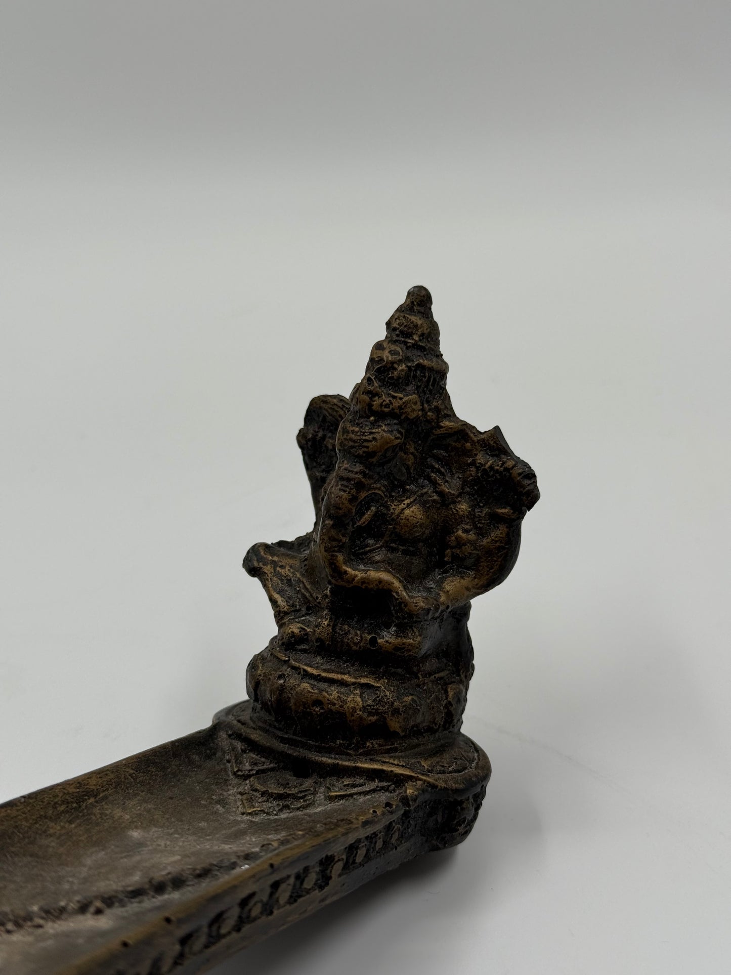 Ganesh Incense Holder Patinated Detail