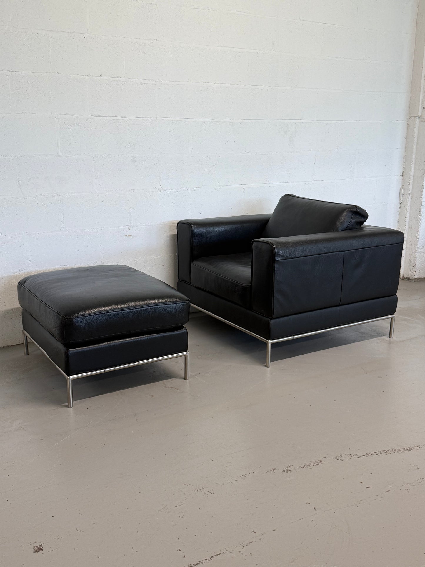 Vintage IKEA Arild Armchair & Ottoman