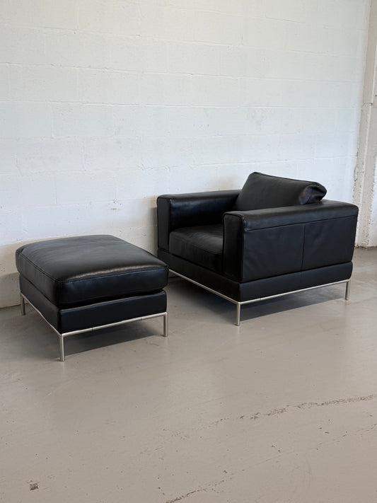 Vintage IKEA Arild Armchair & Ottoman
