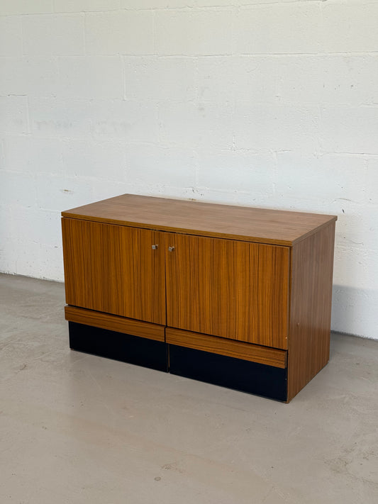 Vintage Teak Veneer Credenza Mid-Century Sideboard