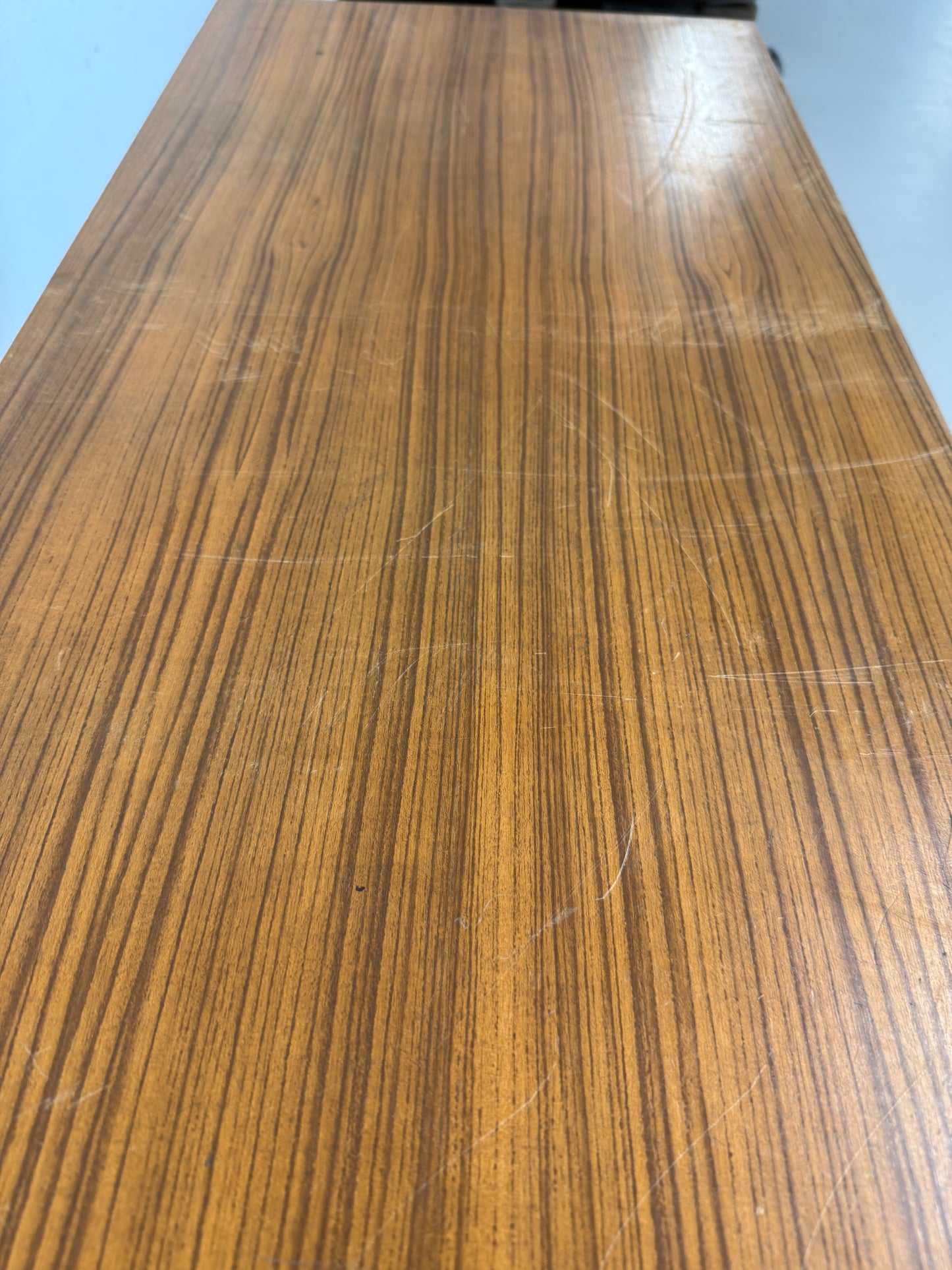 Vintage Teak Veneer Credenza Mid-Century Sideboard