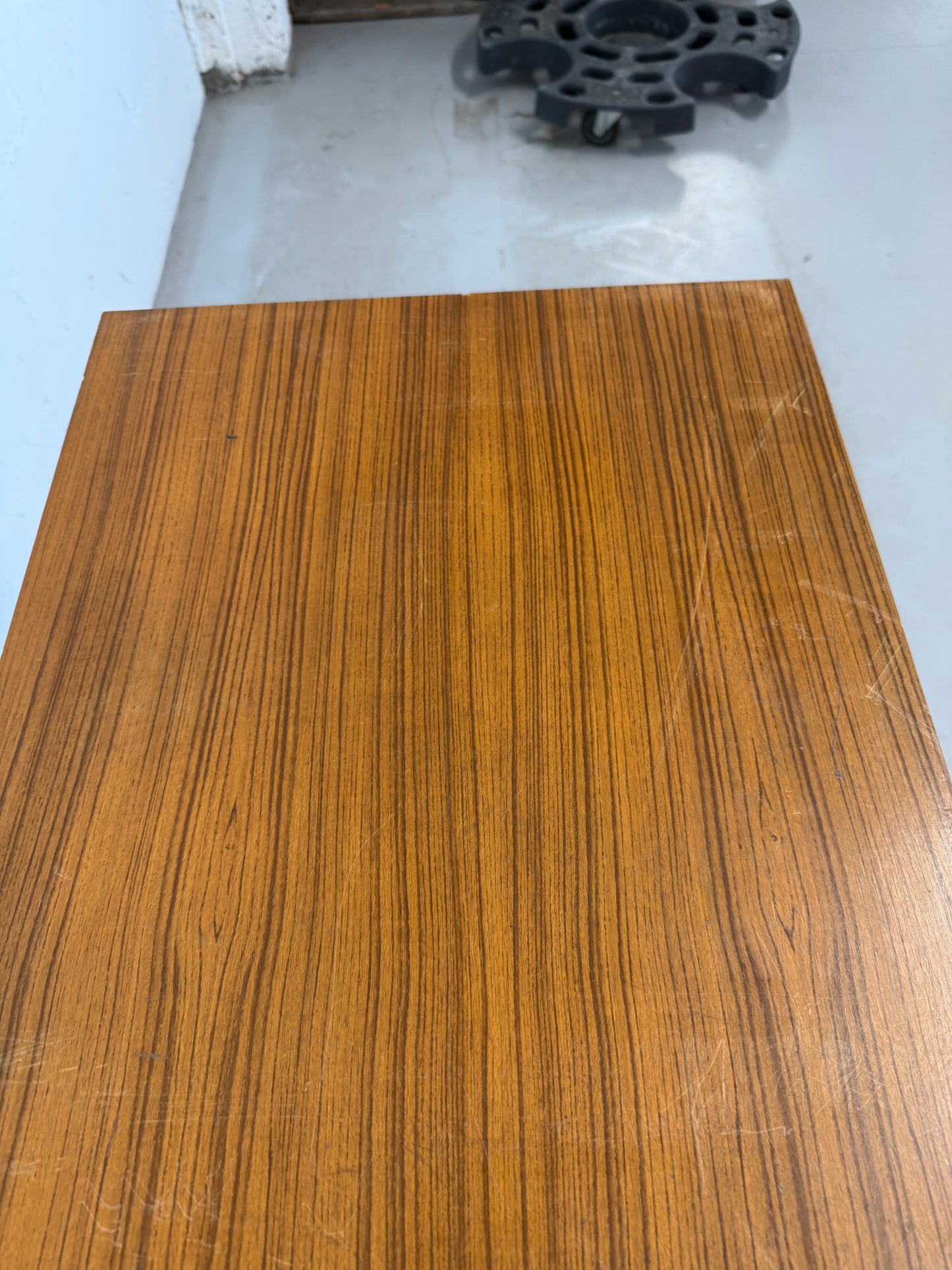 Vintage Teak Veneer Credenza Mid-Century Sideboard