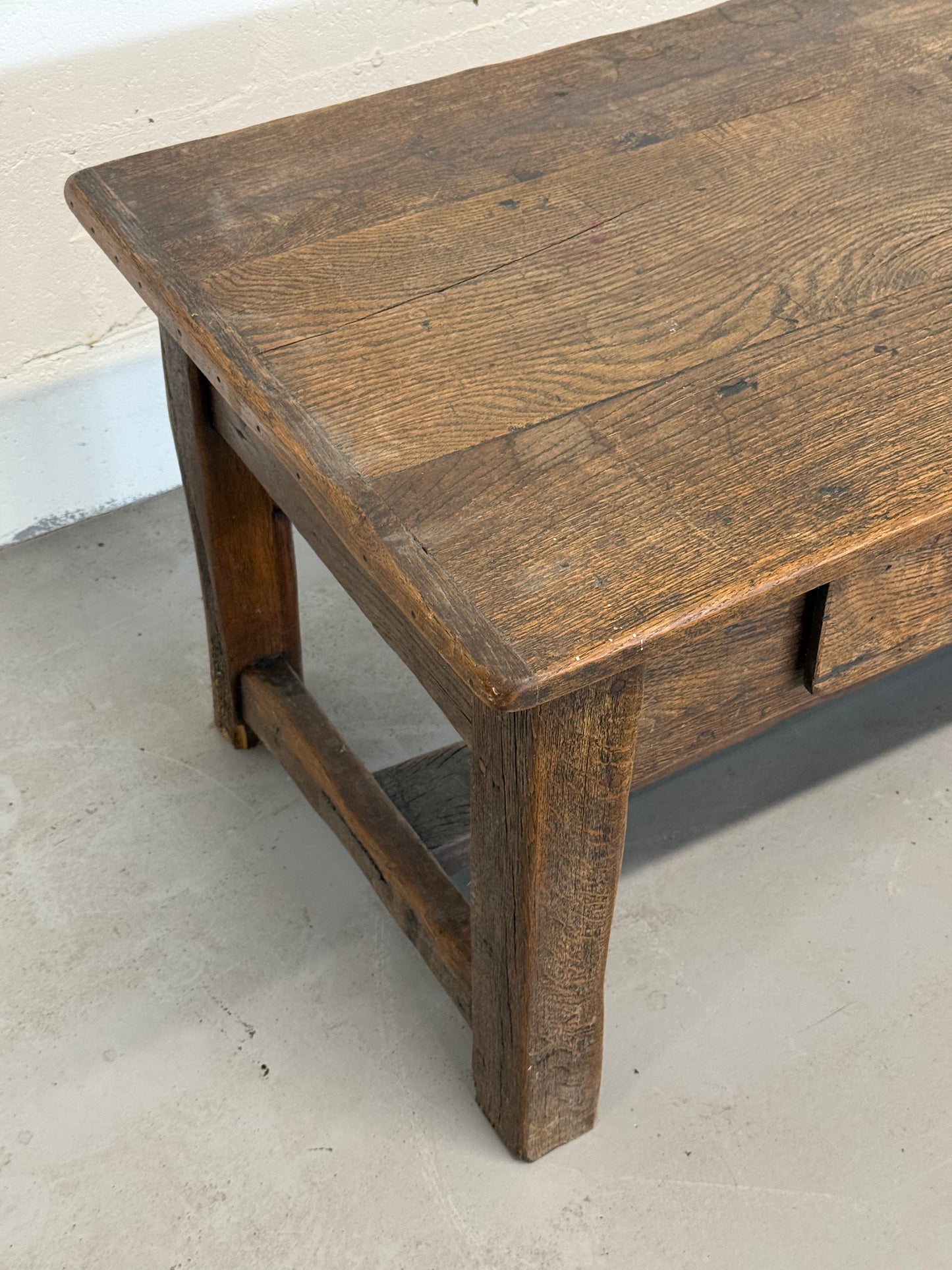 Antique Solid Oak Farmhouse Table