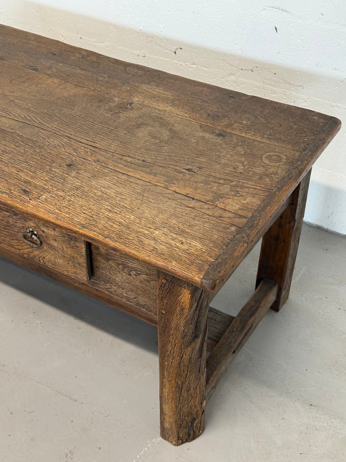 Antique Solid Oak Farmhouse Table