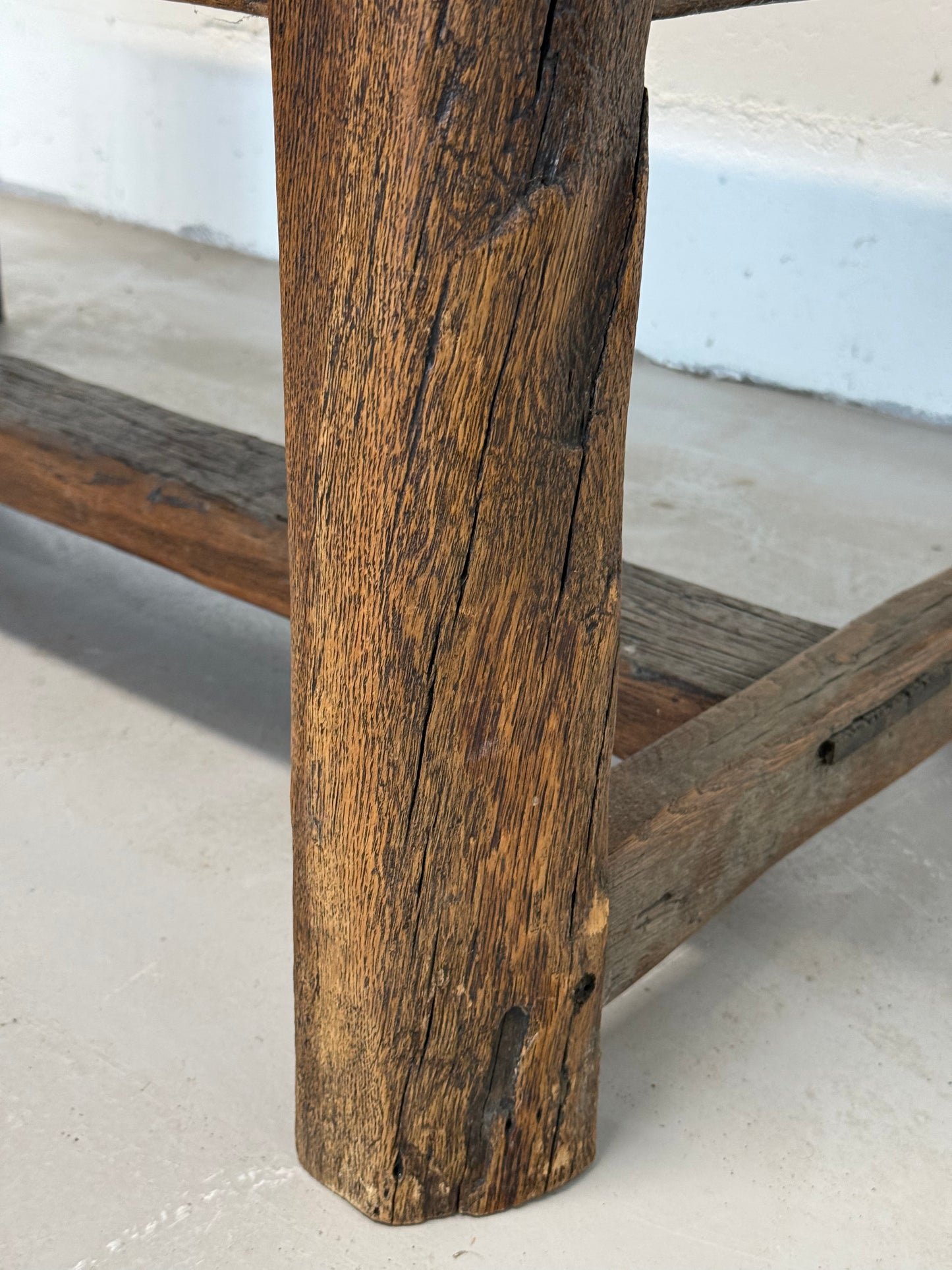 Antique Solid Oak Farmhouse Table
