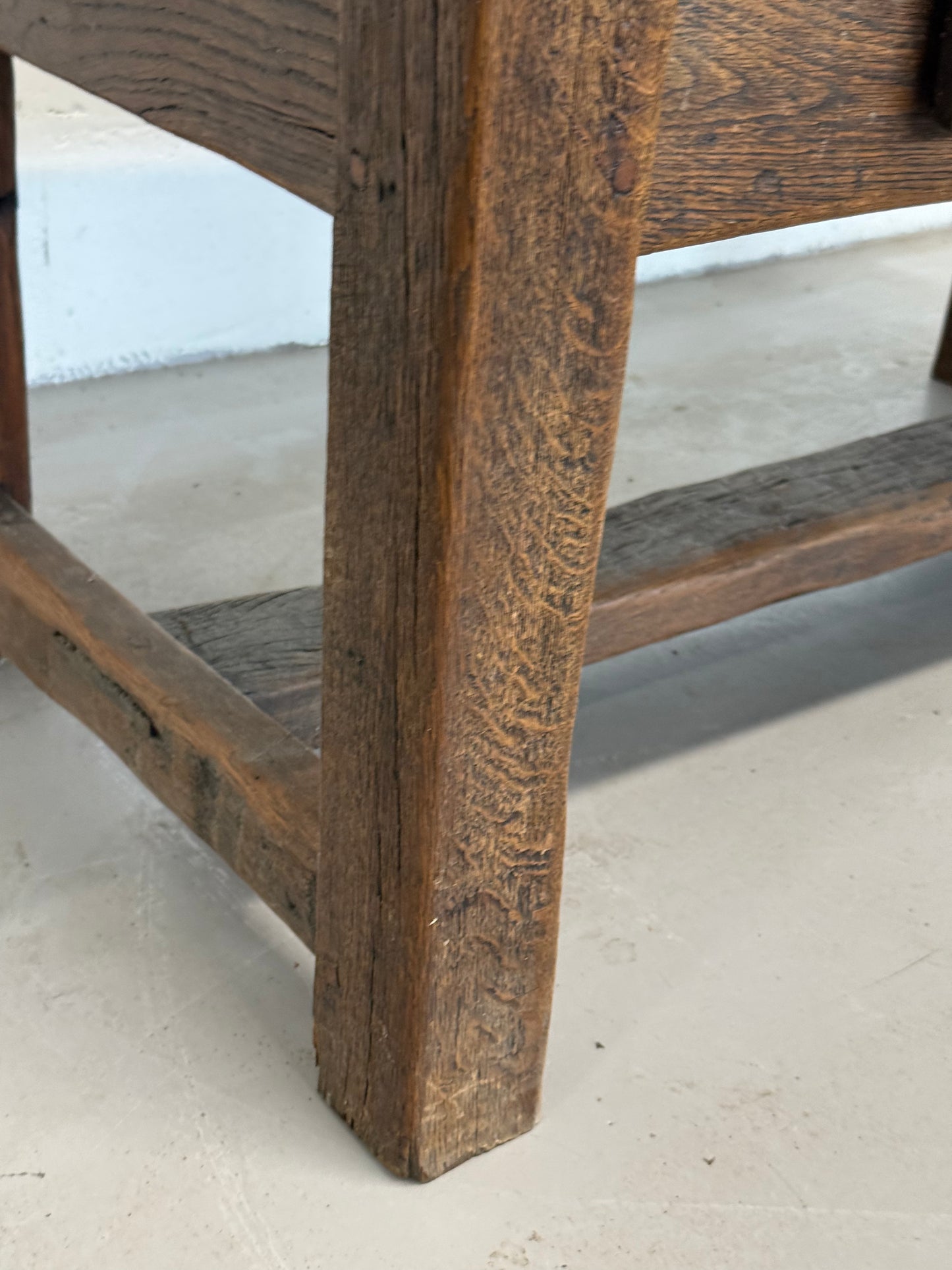 Antique Solid Oak Farmhouse Table
