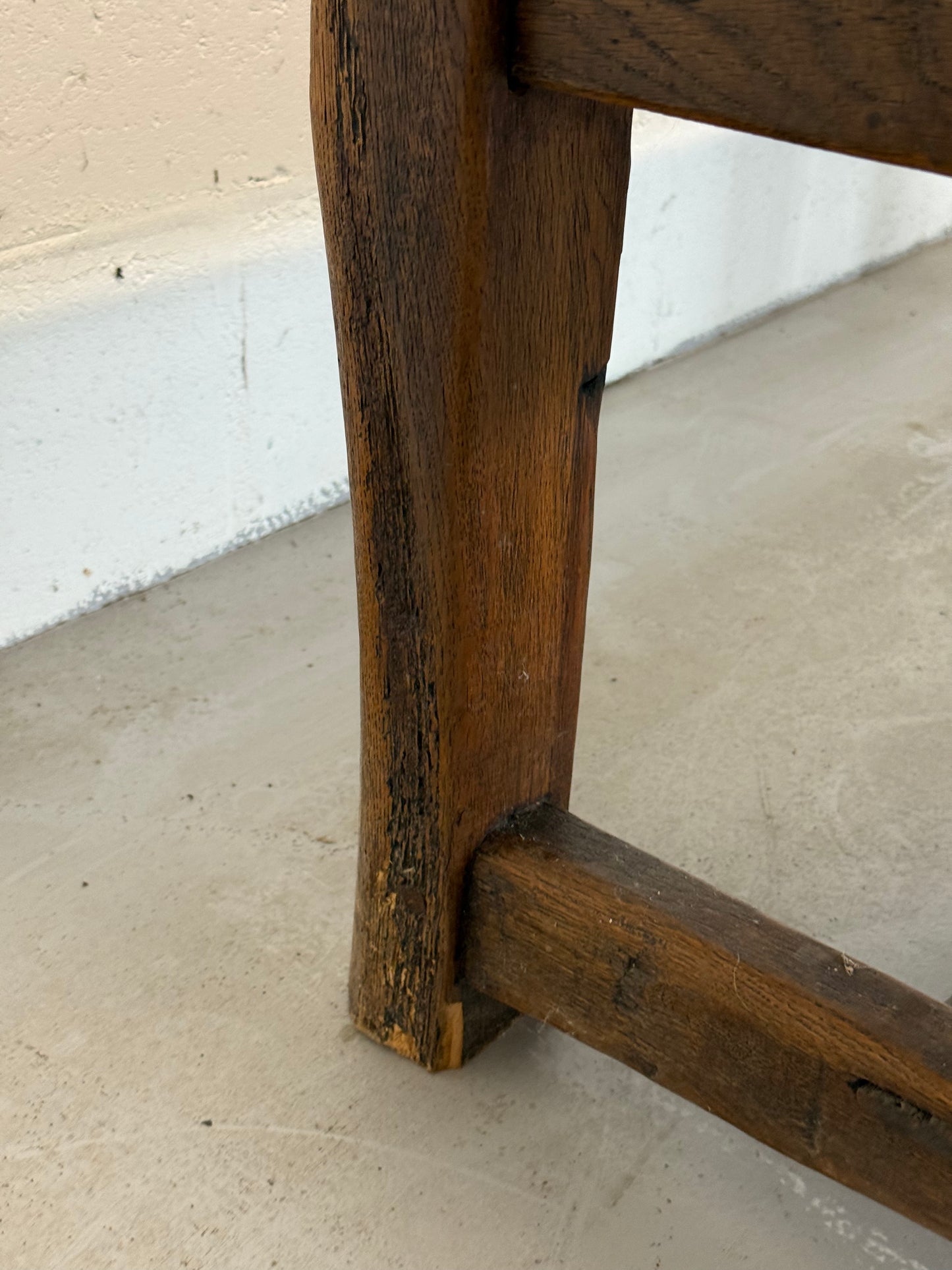 Antique Solid Oak Farmhouse Table
