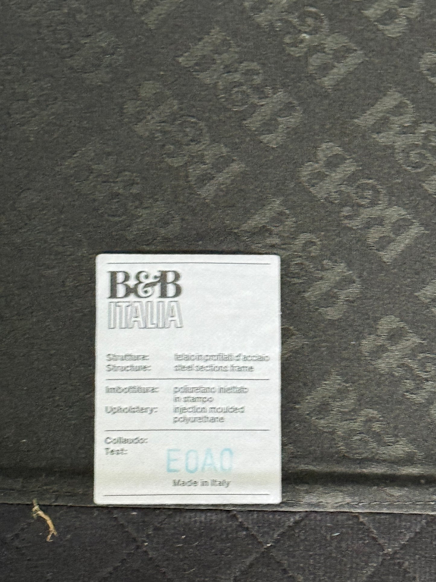 leather sofa by B&B Italia & Bench Set