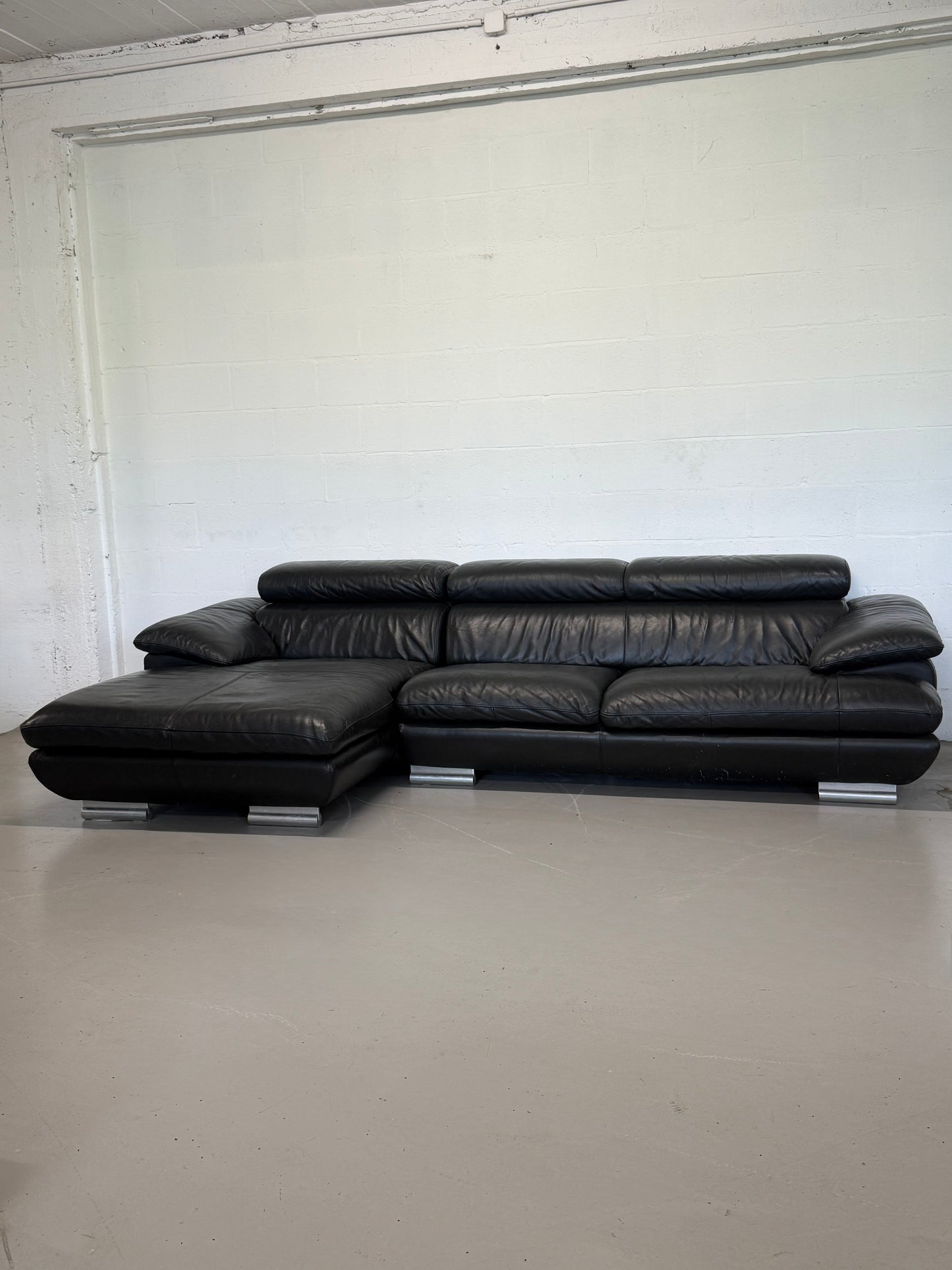Italian Leather Corner Sofa