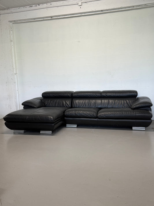 Italian Leather Corner Sofa