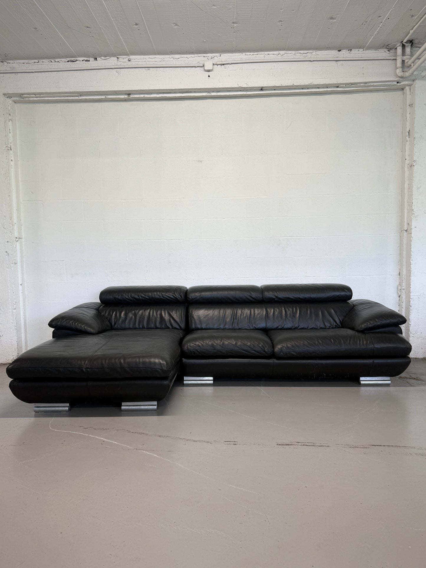 Italian Leather Corner Sofa