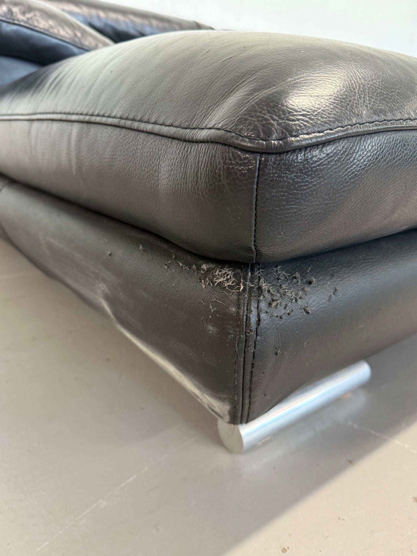 Italian Leather Corner Sofa