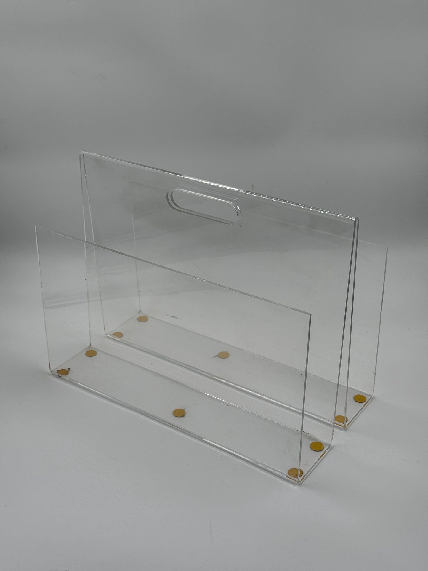 Modernist Acrylic Magazine Rack