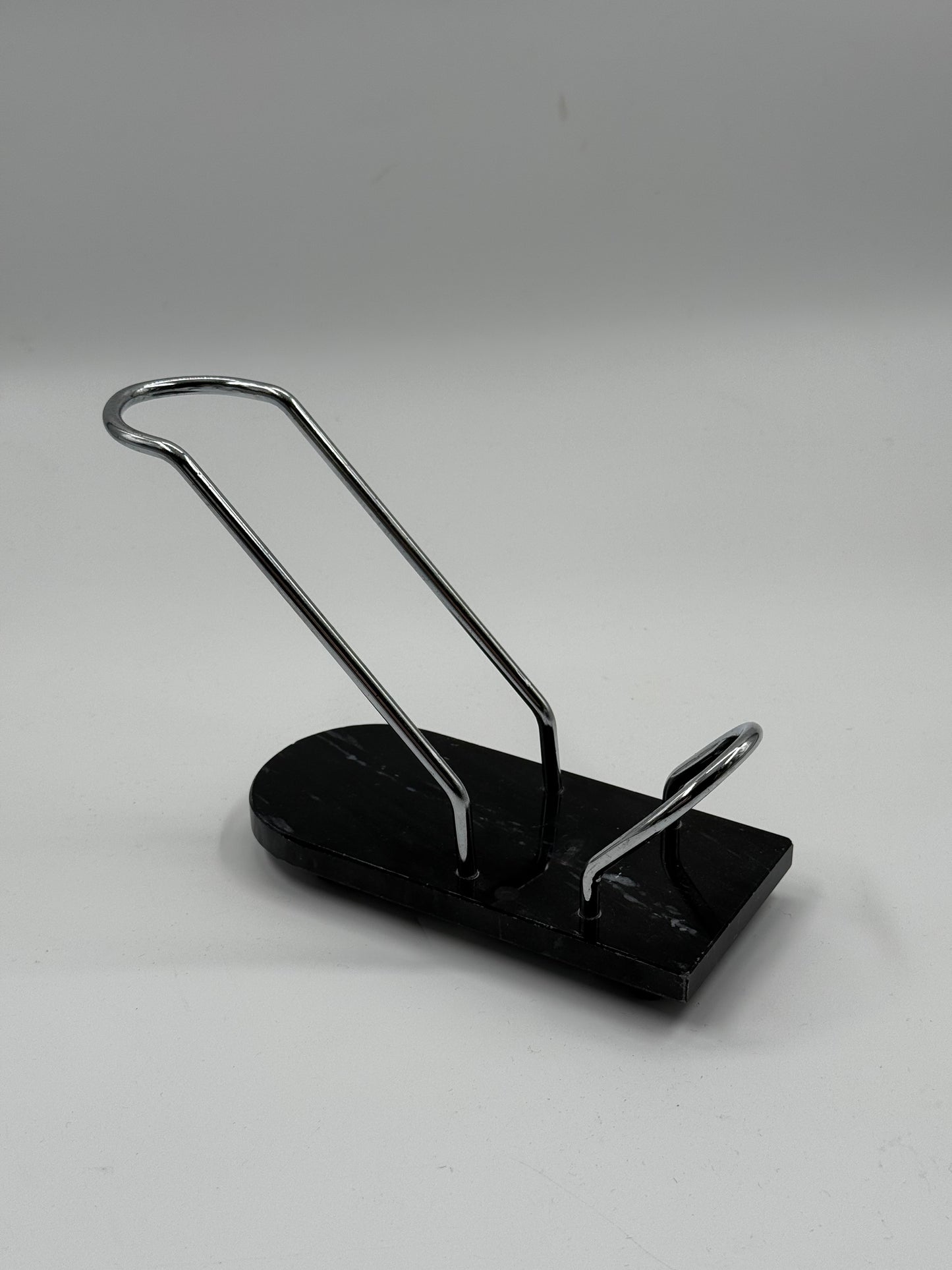 Post-Modern Marble & Chrome Wine Holder