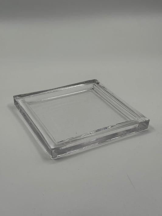 Solid Glass Tray Minimalist Display Piece