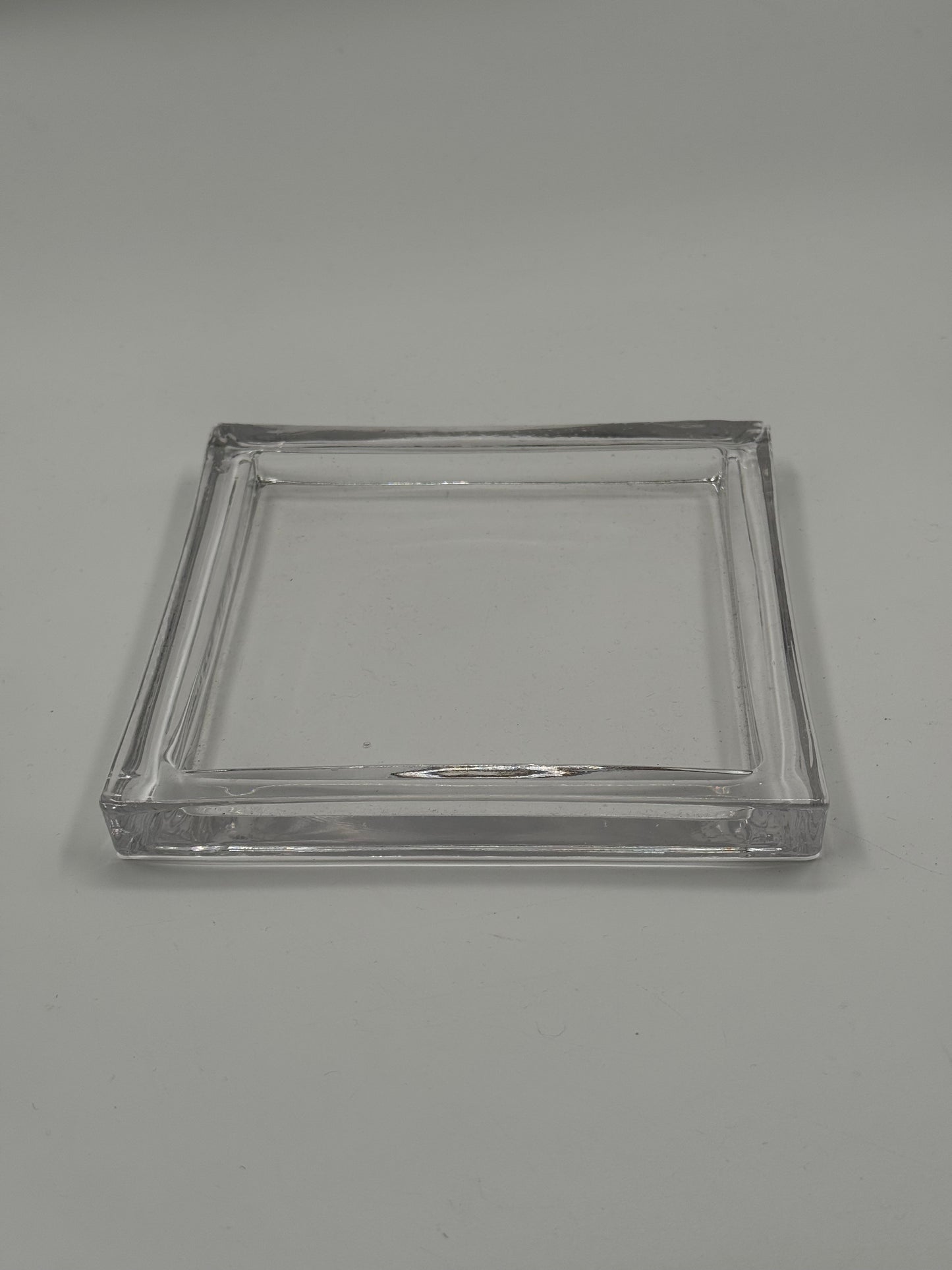 Solid Glass Tray Minimalist Display Piece
