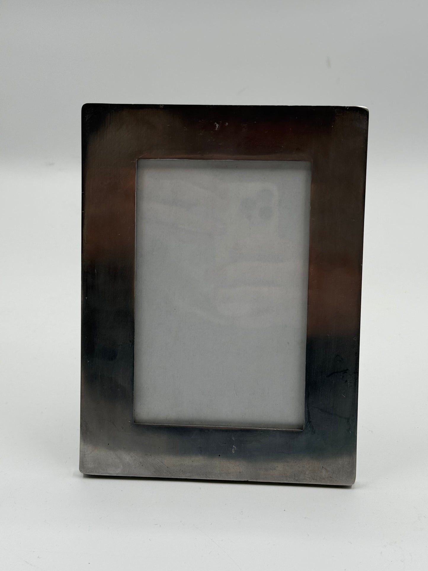 Vintage Brushed Metal Minimalist Photo Frame